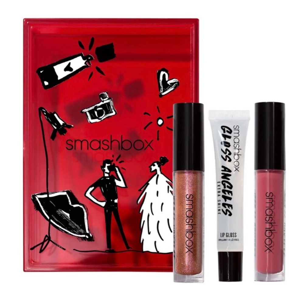 Smashbox Gloss Angeles Trio Set in Hustle & Glow, Extra Shine & Celeb Sighting - Picture 5 of 12
